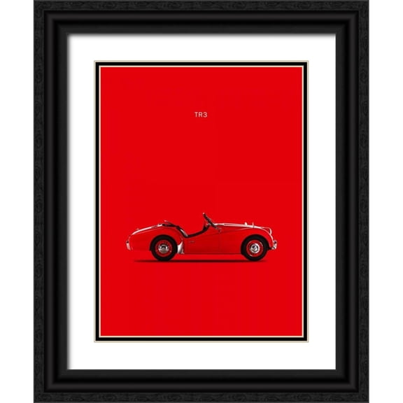 Rogan, Mark 25x32 Black Ornate Wood Framed with Double Matting Museum Art Print Titled - Triumph TR3 1959