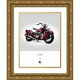 thumbnail image 1 of Rogan, Mark 25x32 Gold Ornate Wood Framed with Double Matting Museum Art Print Titled - Indian Chief 1941, 1 of 4