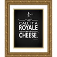 thumbnail image 1 of Rogan, Mark 25x32 Gold Ornate Wood Framed with Double Matting Museum Art Print Titled - Pulp Fiction - With Cheese, 1 of 4