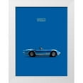 thumbnail image 1 of Rogan, Mark 25x32 White Modern Wood Framed Museum Art Print Titled - Corvette Stingray Blue, 1 of 4