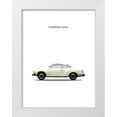 thumbnail image 1 of Rogan, Mark 25x32 White Modern Wood Framed Museum Art Print Titled - VW Karmann Ghia 1970 White, 1 of 4
