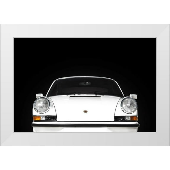 Rogan, Mark 32x23 White Modern Wood Framed Museum Art Print Titled - Porsche Carrera RS 1973