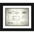 thumbnail image 1 of Rogan, Mark 32x25 Black Ornate Wood Framed with Double Matting Museum Art Print Titled - Mercedes 190-SL White, 1 of 4
