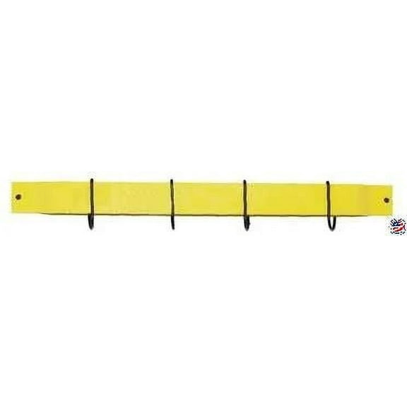 Rogar 24” Wall Mount Bar Rack Yellow / Black