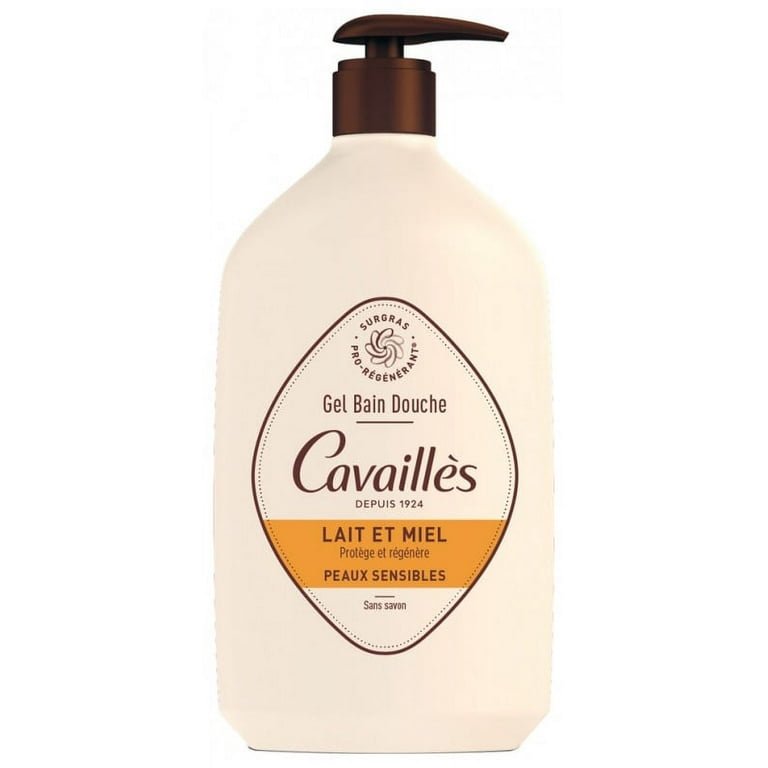 Roge Cavailles Bath and Shower Gel for Sensitive Skin Milk and Honey 1L