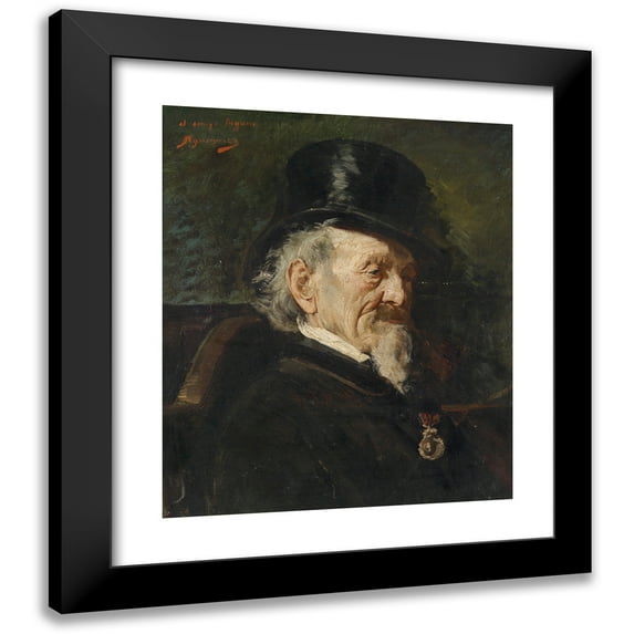 Rogelio De Egusquiza 15x17 Black Modern Framed Museum Art Print Titled - Portrait of a Gentleman with Order