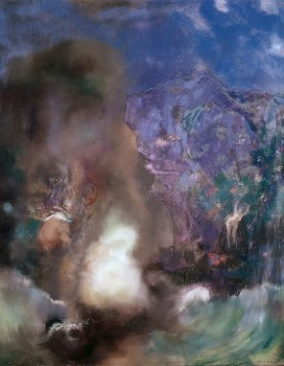 Roger And Angelica C 1910 Odilon Redon (1840-1916 French) Pastel Museum of Modern Art New York City USA Canvas Art - Odilon Redon (24 x 36)