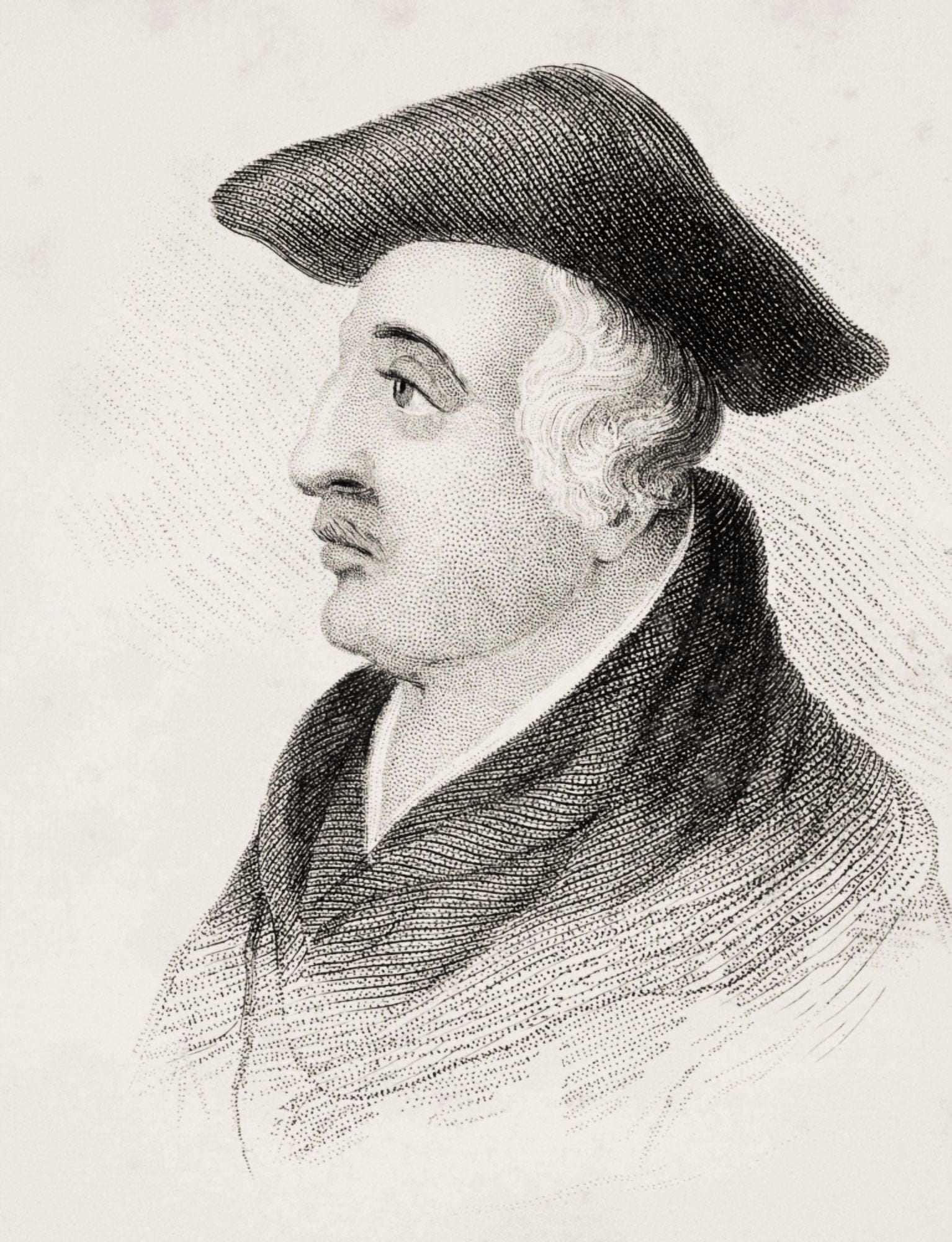 Roger Bacon C1214-1294 English Philosopher And Fransican Friar From Old Englands Worthies By Lord Brougham And Others Published London Circa 1880s Canvas Art - Ken Welsh Design Pics (12 x 16)