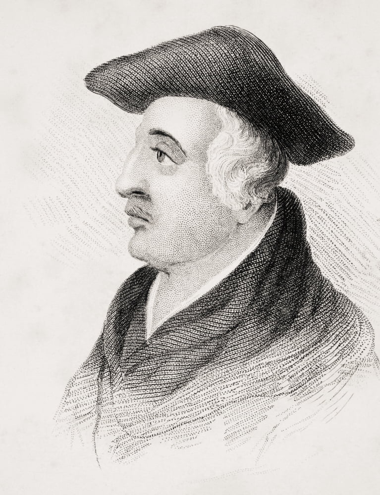 Roger Bacon C1214-1294 English Philosopher And Fransican Friar From Old Englands Worthies By Lord Brougham And Others Published London Circa 1880s Canvas Art - Ken Welsh Design Pics (24 x 32)