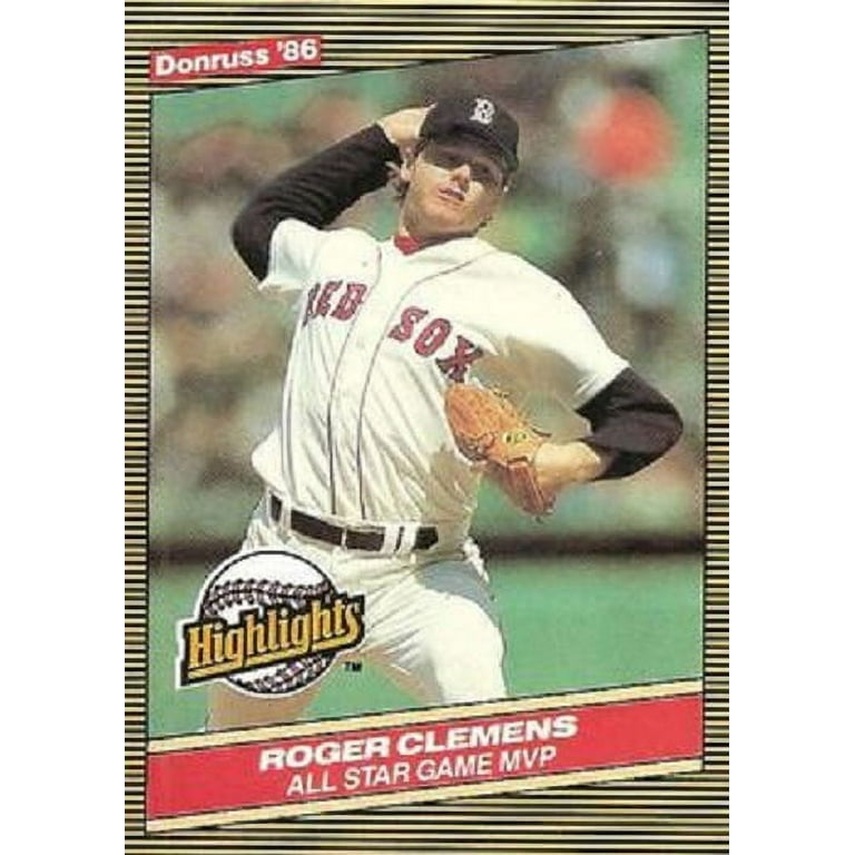 1987 Topps (1) Roger Clemens '86 Record Breaker Triple Error
