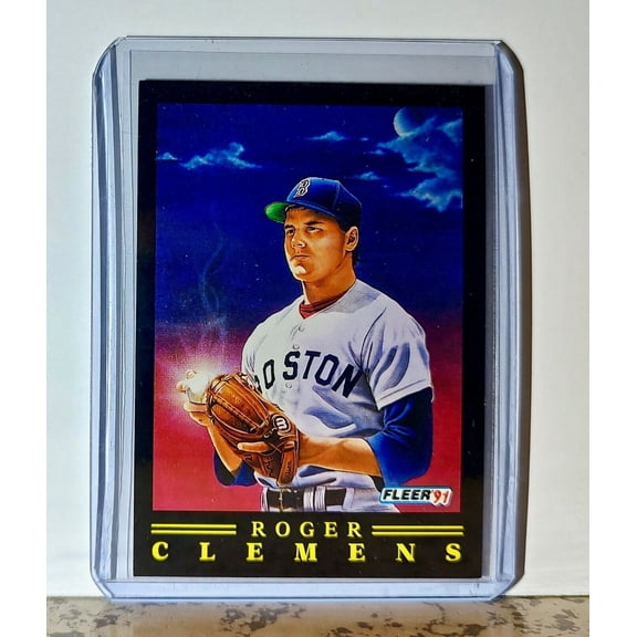 Roger Clemens 1991 Fleer Pitching Magic MLB #9 Baseball Card Boston Red Sox