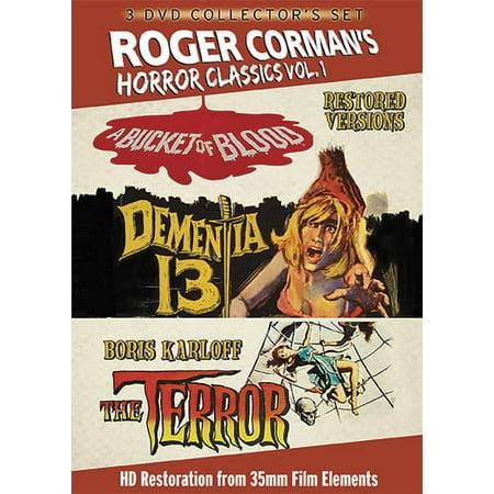 Roger Corman's Horror Classics, Vol. 1: A Bucket of Blood/Dementia 13/The Terror [3 Discs] [DVD]