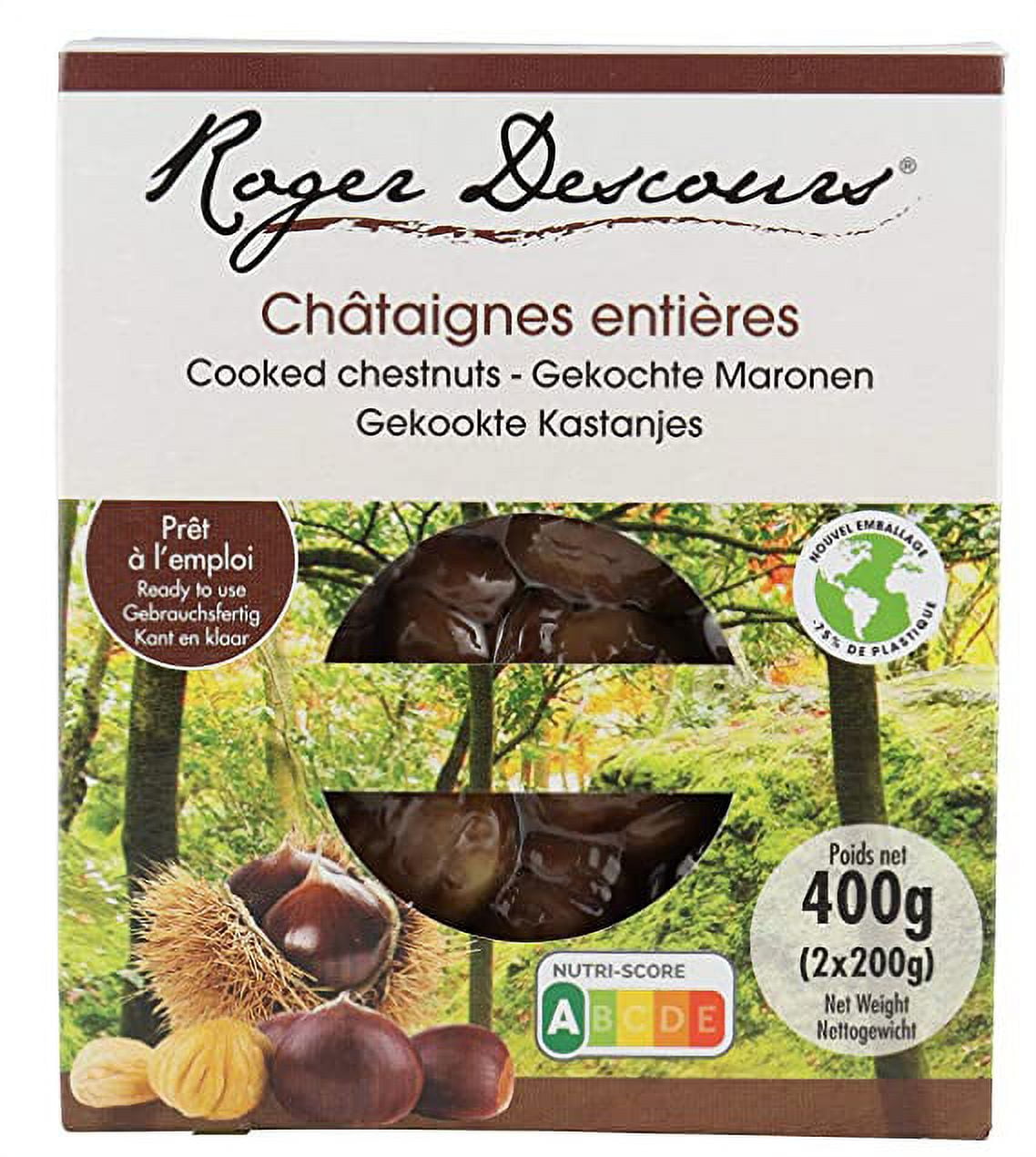 Roger Descours Cooked chestnuts, vacuum packed 400g (14.1 oz)