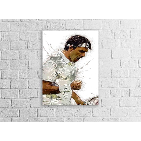 Roger Federer Gallery Or Fine Art Print, Unframed Poster