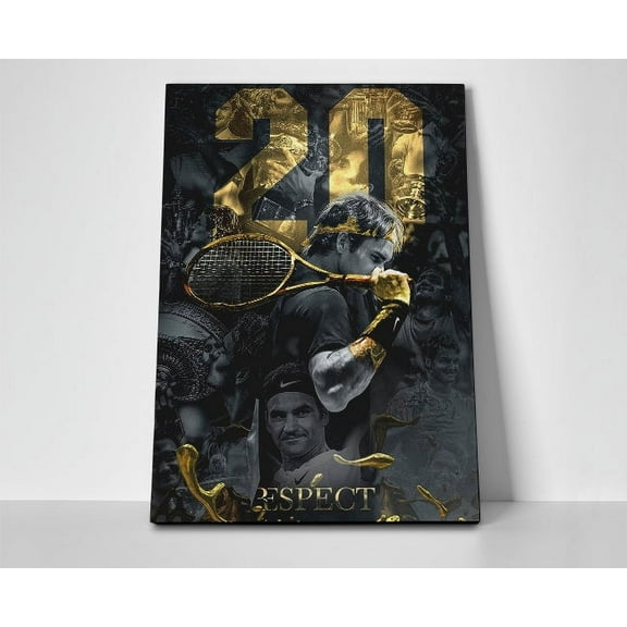 Roger Federer Respect Poster or Wrapped Canvas