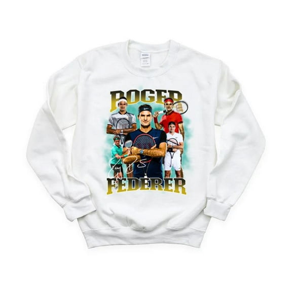 Roger Federer Tennis Legend Vintage 1998 2022 Signature Retire GOAT Sweatshirt, for men & women, up to size 5XL