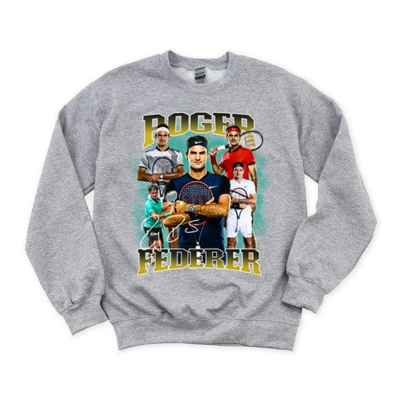 Roger Federer Tennis Legend Vintage 1998 2022 Signature Retire GOAT Sweatshirt, for men & women, up to size 5XL