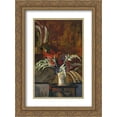 thumbnail image 1 of Roger Fry 2x Matted 18x24 Gold Ornate Framed Art Print 'Flowers', 1 of 2