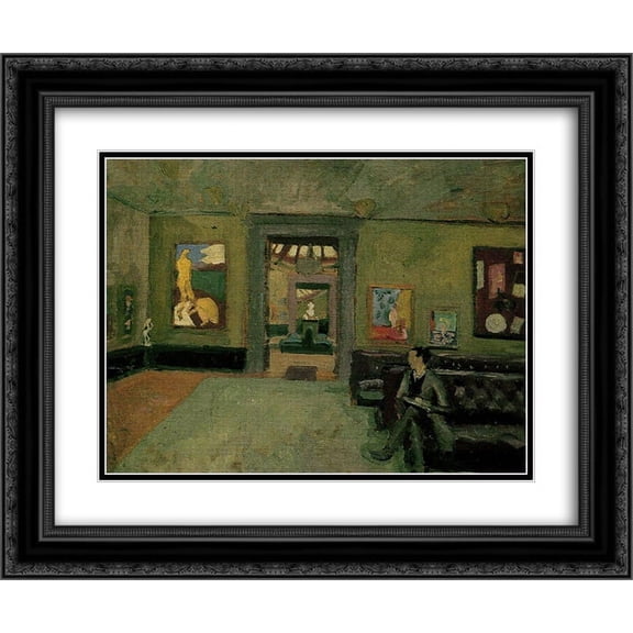 Roger Fry 2x Matted 24x20 Black Ornate Framed Art Print 'A Room (in the Second Post-Impressionist)'