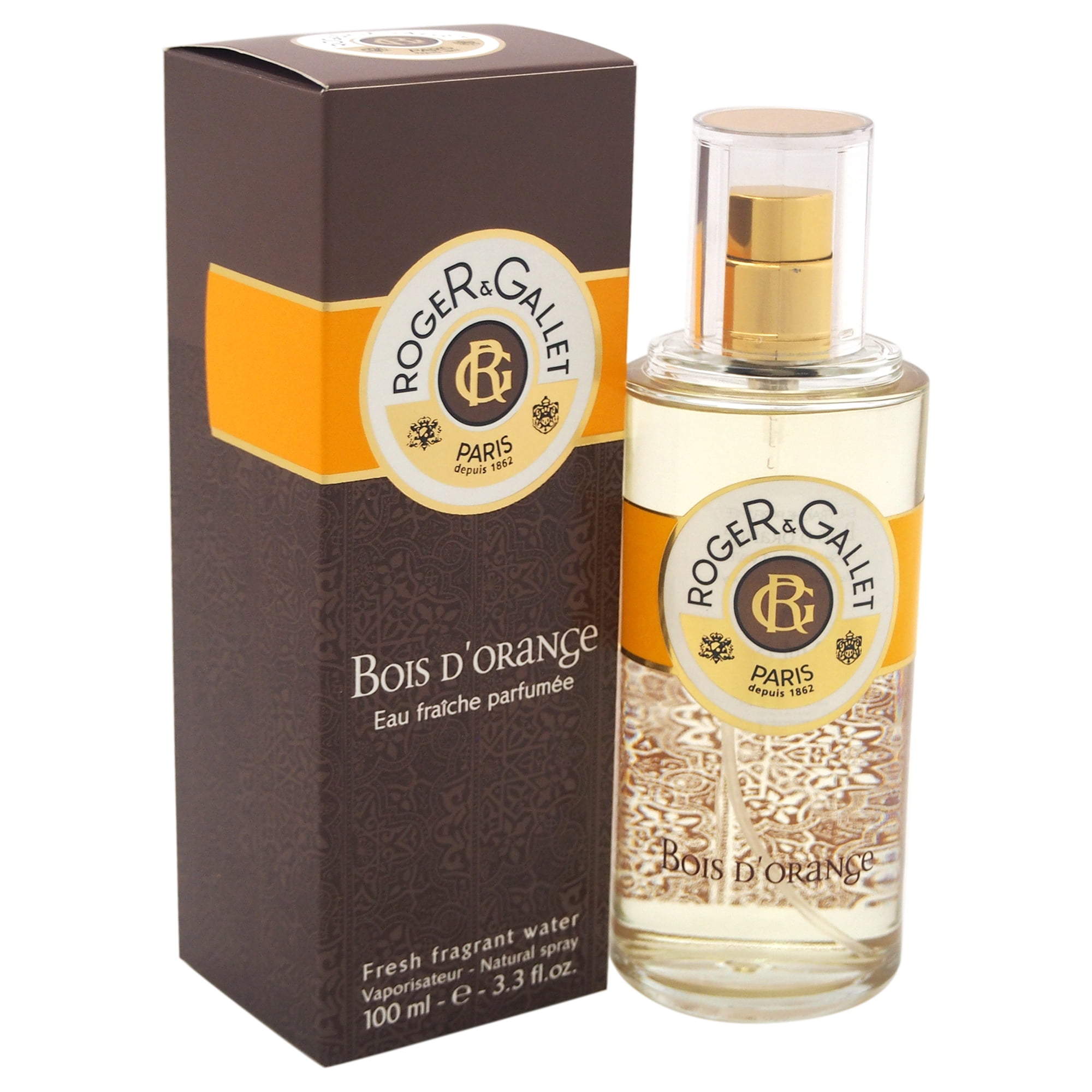 Roger & Gallet Bois D'Orange Fresh Fragrant Water Fragrance, 3.3