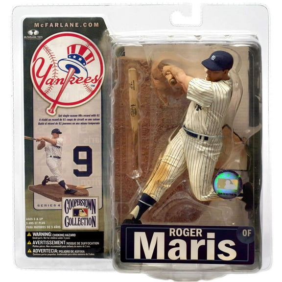 Roger Maris Action Figure Pinstripes Cooperstown Collection Series 4