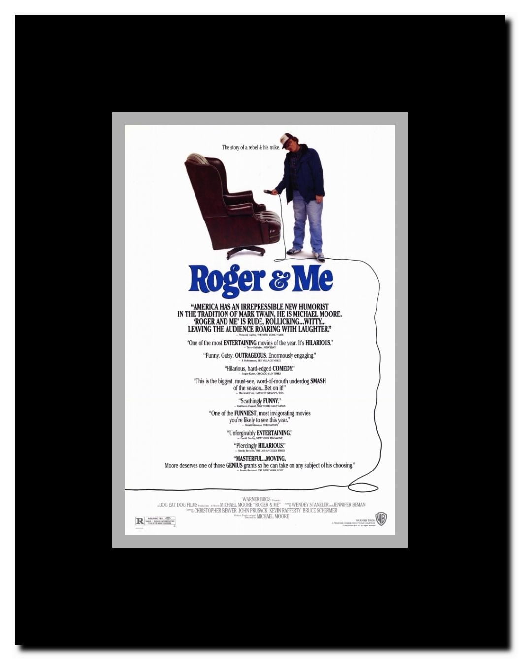 Roger & Me Framed Movie Poster