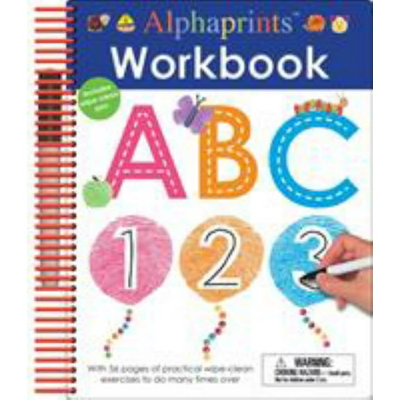 Roger Priddy: Alphaprints: Wipe Clean Workbook ABC (Spiral-Bound)
