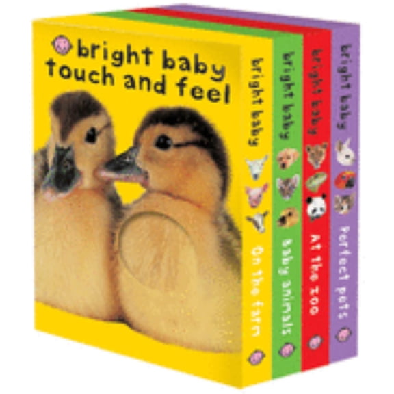 Bright Baby Touch and Feel Boxed Set: On the Farm, Baby Animals, at the Zoo and Perfect Pets (Hardcover)