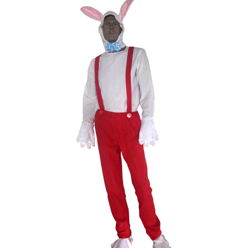 Roger Rabbit Costumers Roger Rabbit Adult Costume Who Framed Cosplay Mens 80s Cartoon Movie ...
