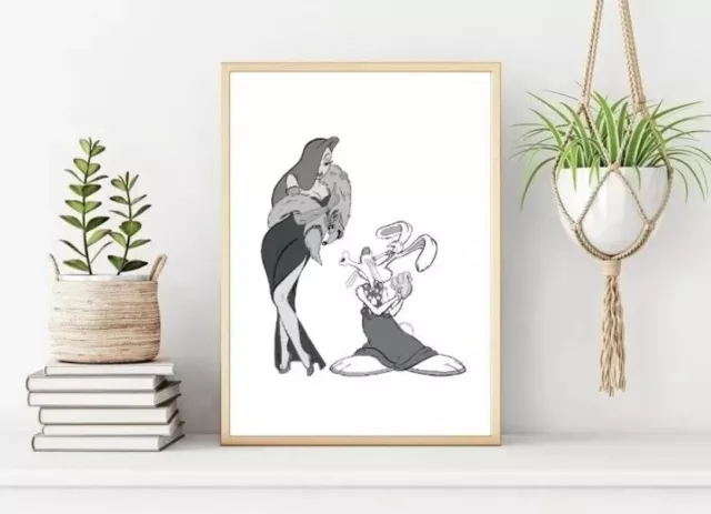 Roger Rabbit Poster/Print, Jessica Rabbit Wall Print, Printable Wall ...