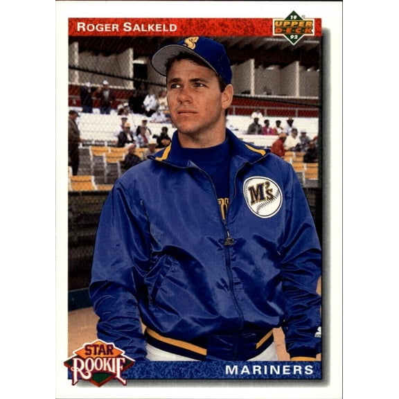 Roger Salkeld 1992 Upper Deck MLB #15 Star Rookies Error Baseball Card Mariners