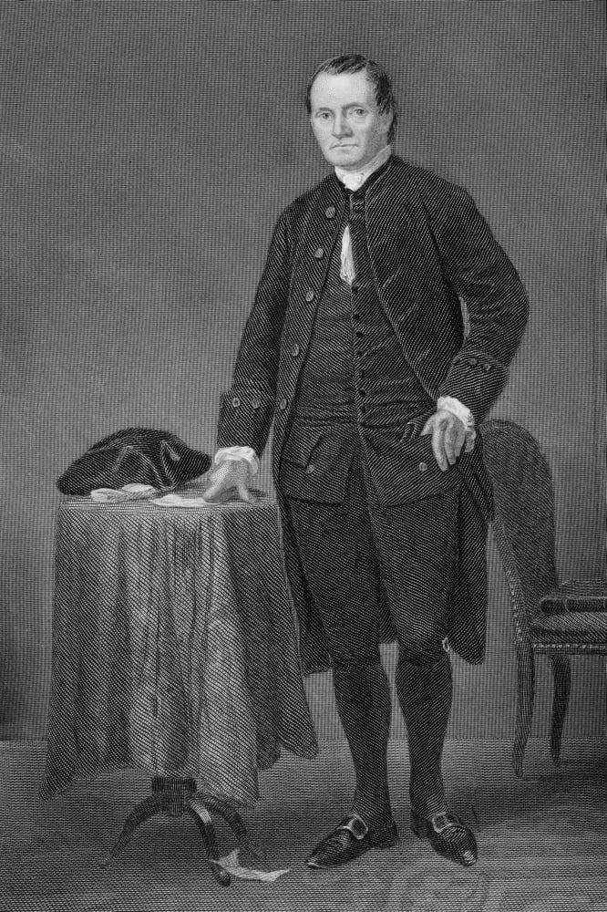 Roger Sherman 1721-1793 American Political Leader And Writer A Signatory Of The Declaration Of Independence From Painting By Alonzo Chappel Canvas Art - Ken Welsh Design Pics (11 x 17)