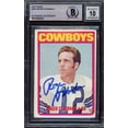 thumbnail image 1 of Roger Staubach Autographed 1972 Topps Rookie Card #200 Dallas Cowboys Auto Grade Gem Mint 10 (Off Condition) Beckett BAS #15497621, 1 of 2