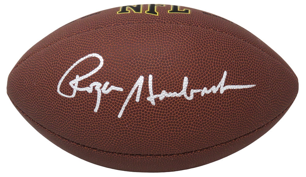 Roger Staubach Signed Wilson Super Grip Full Size NFL Football