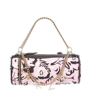 Roger Vivier Charm Vivier Canvas & Leather Bowling Bag, os, Pink