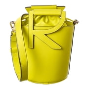 Roger Vivier Leather Bucket Bag, os, Yellow
