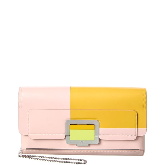 Roger Vivier Leather Crossbody, os, Pink