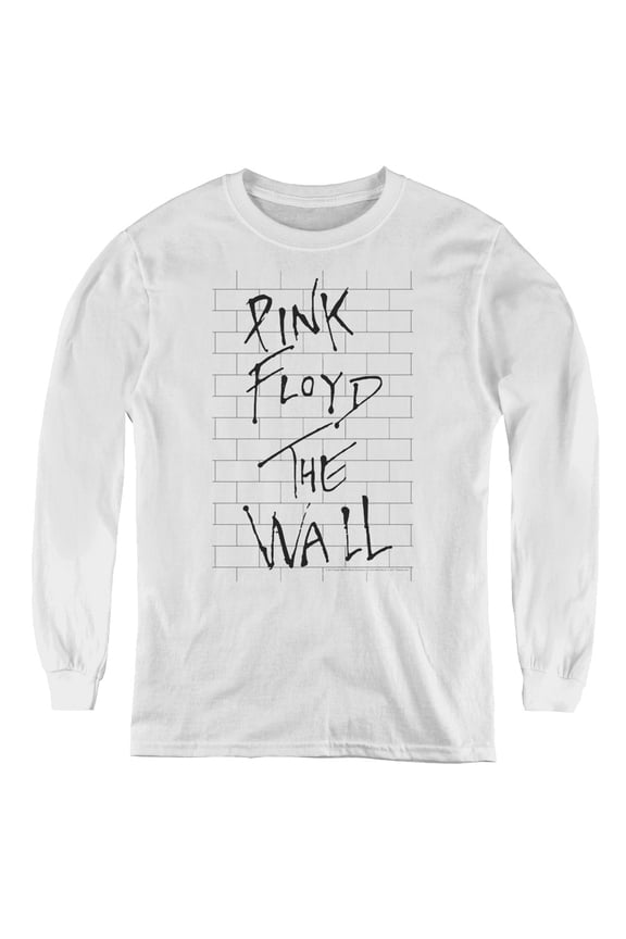 Roger Waters The Wall 2 Youth Long Sleeve T-Shirt Tee White