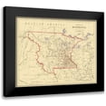 thumbnail image 1 of Rogers 24x20 Black Modern Framed Museum Art Print Titled - Minnesota Territory - Rogers 1857, 1 of 5
