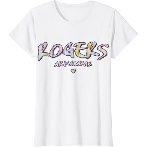 Rogers Arkansas - Rogers AR Watercolor Logo T-Shirt