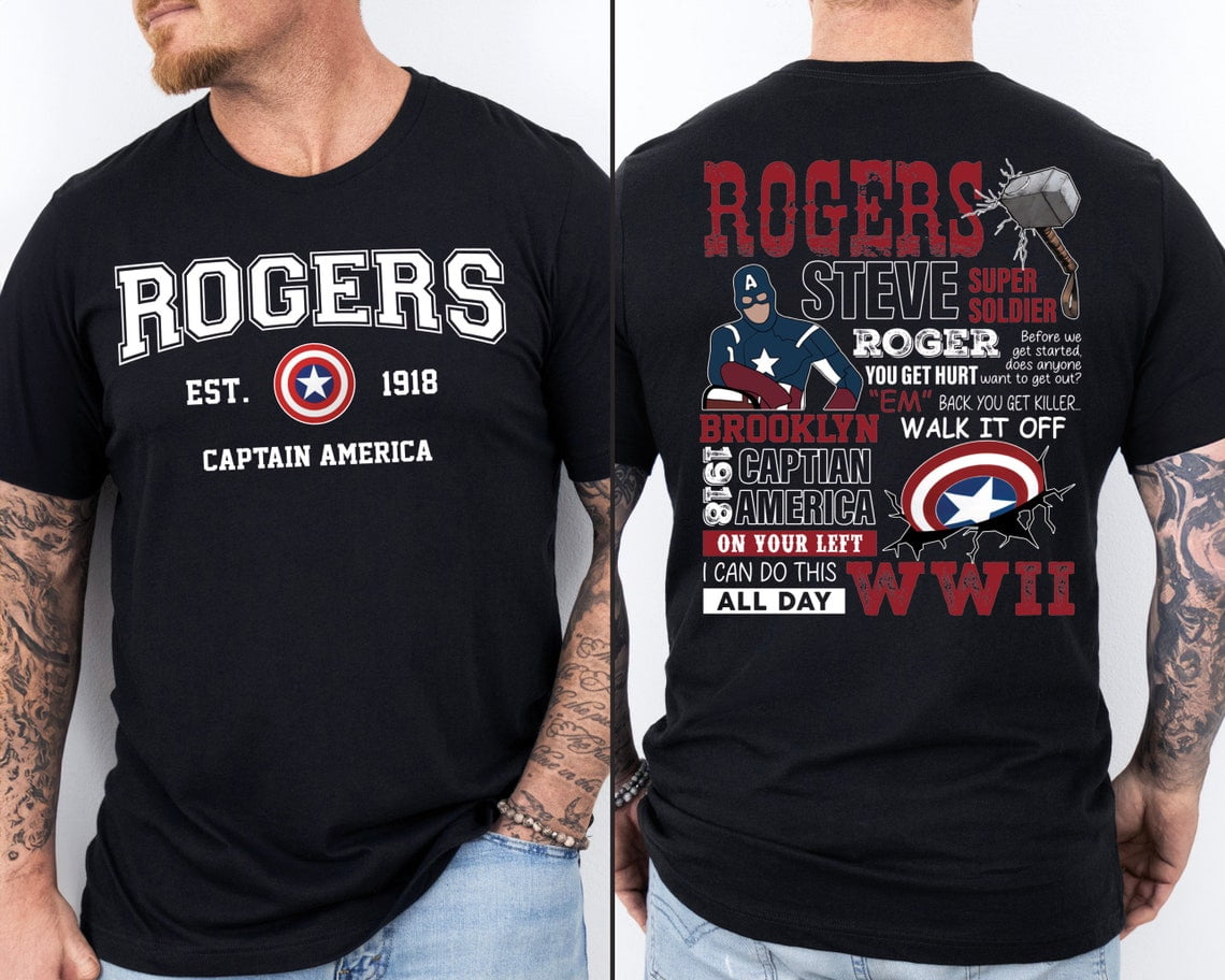 Rogers Captain America Shirt Steve Rogers Shirt Avengers Shirt Captain America Winter Soldier Shirts