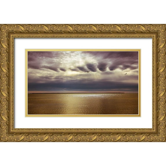 Rogers, Eunika 14x10 Gold Ornate Wood Framed with Double Matting Museum Art Print Titled - To Face This Day