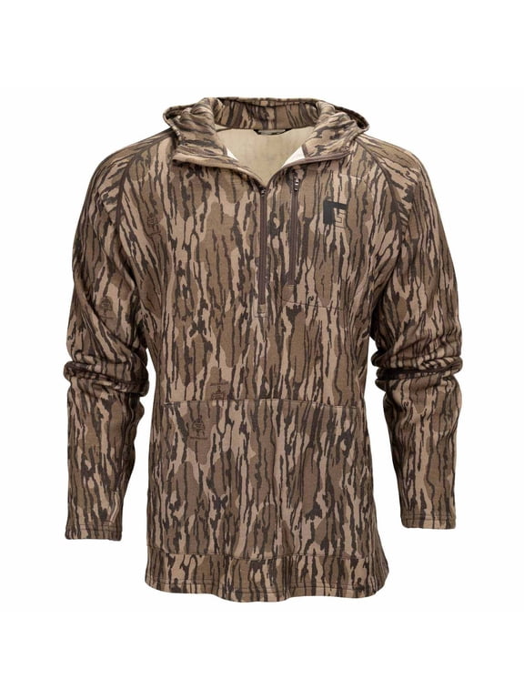 Men's Biome 350 Camo 1/2 Zip Merino Hoodie Jacket