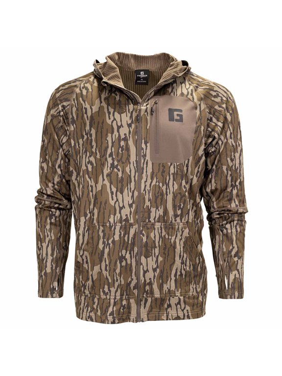 Men's Heavy Grid Full Zip Hoodie Jacket