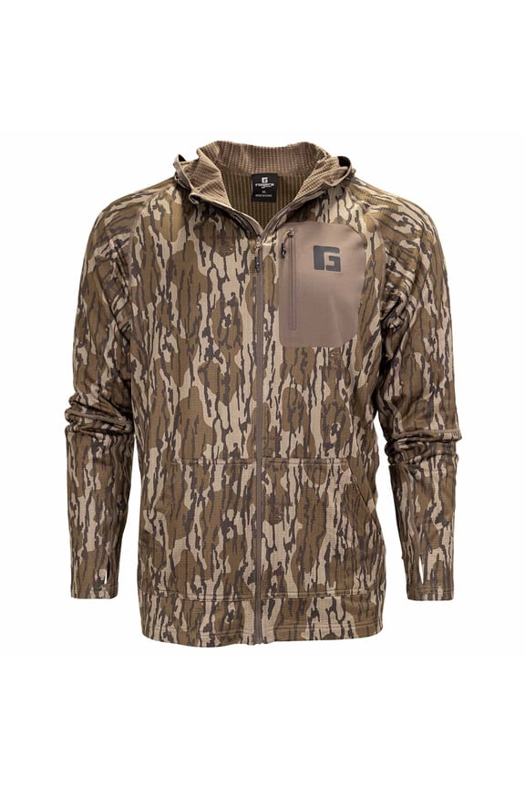 Men's Heavy Grid Full Zip Hoodie Jacket