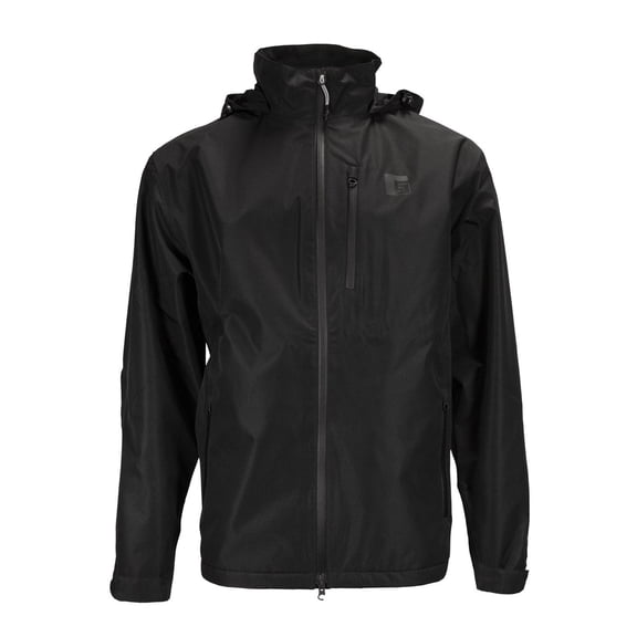 Rogers Men's Storm Stopper Rain Shell, Jacket Black