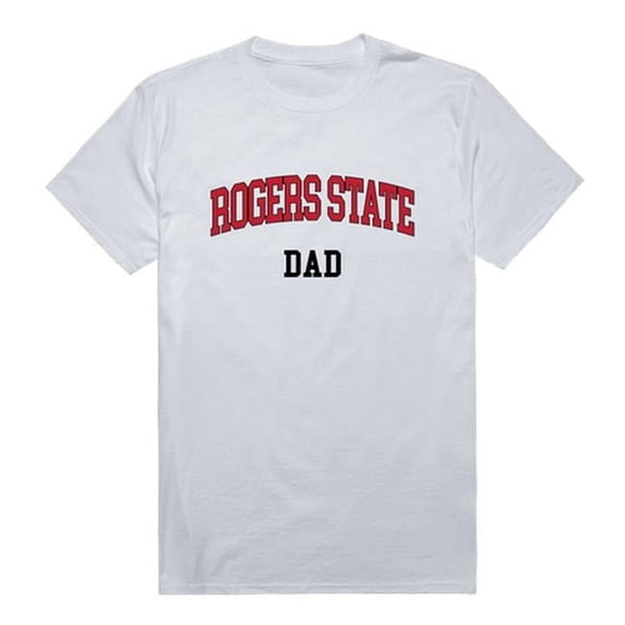 Rogers State University Hillcats College Dad T-Shirt, White - Extra Large