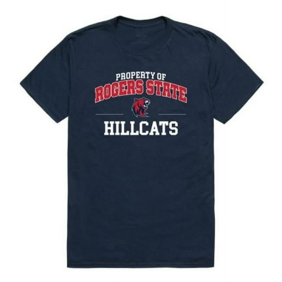 Rogers State University Hillcats Property College T-Shirt, Navy - Large