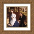 thumbnail image 1 of Rogier van der Weyden 2x Matted 20x20 Gold Ornate Framed Art Print 'Bladelin Triptych: central panel [detail: 1]', 1 of 2