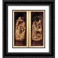 thumbnail image 1 of Rogier van der Weyden 2x Matted 20x22 Black Ornate Framed Art Print 'Sforza Triptych: exterior', 1 of 2